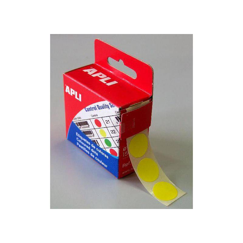 APLI Markierungspunkte, Durchmesser: 15 mm, rund, gelb-0