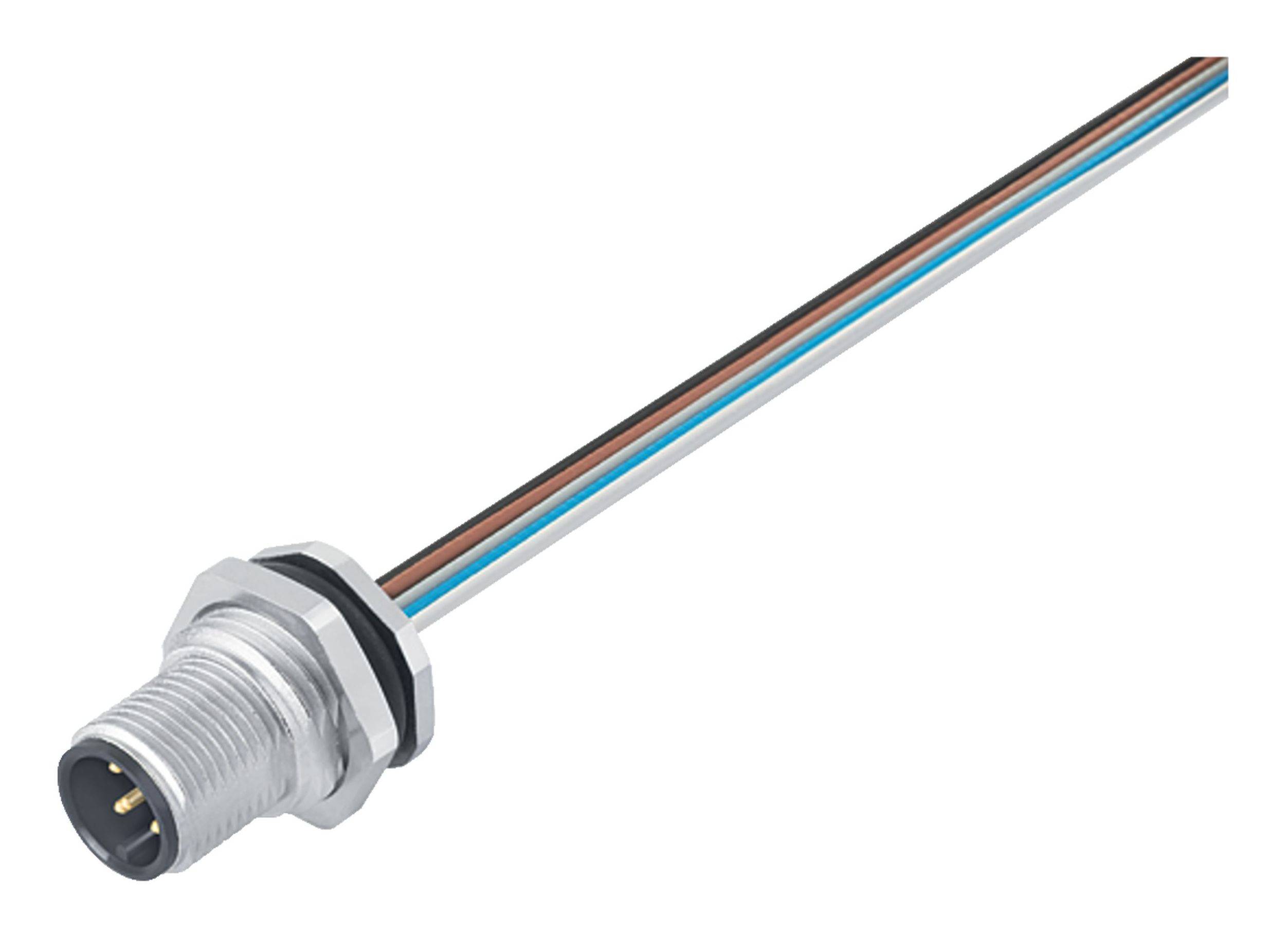 Flanschstecker S.763 5pol. AWG24 M16x1,5 | BINDER | Serie 763 | Automatisierung-0
