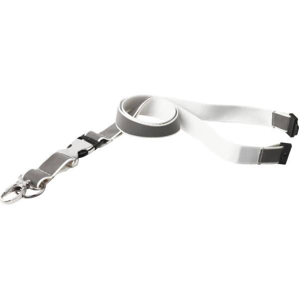 Umhängeband reflektierend 20mm weiß VE=10 Stück