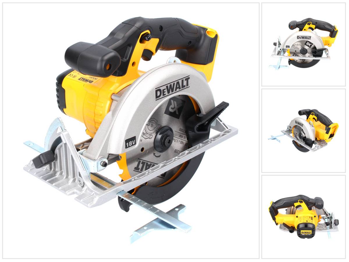 DeWalt DCS 391 N Akku Handkreissäge 18 V 165 mm + Sägeblatt - ohne Akku, ohne Ladegerät-0