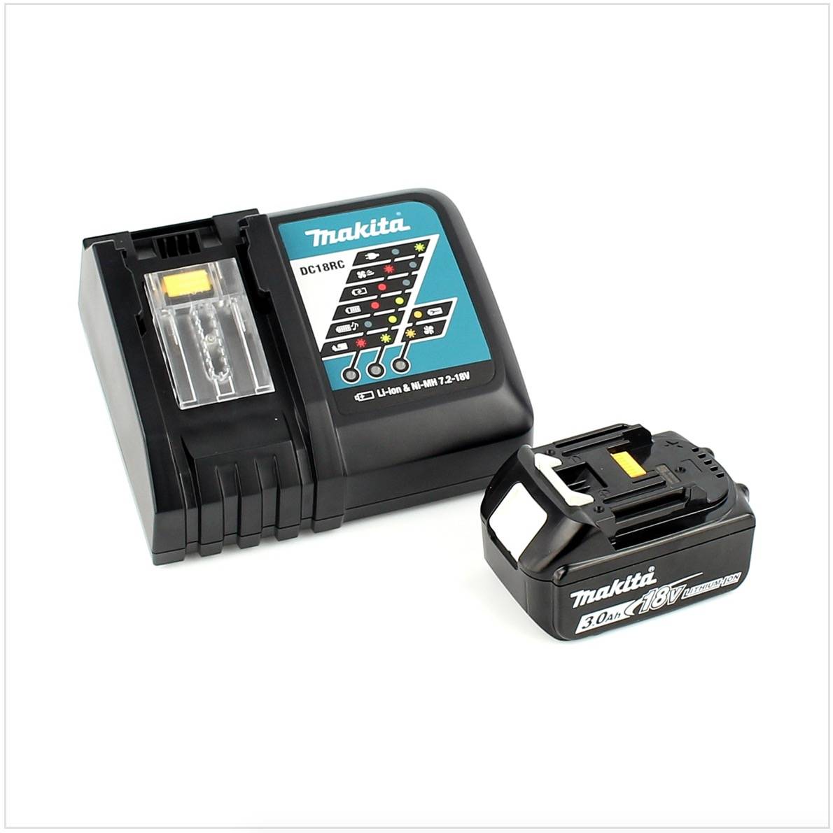 Makita DDF 484 RF1J Akku Bohrschrauber brushless 18V 54Nm + 1x Akku 3,0Ah + Ladegerät im Makpac-4