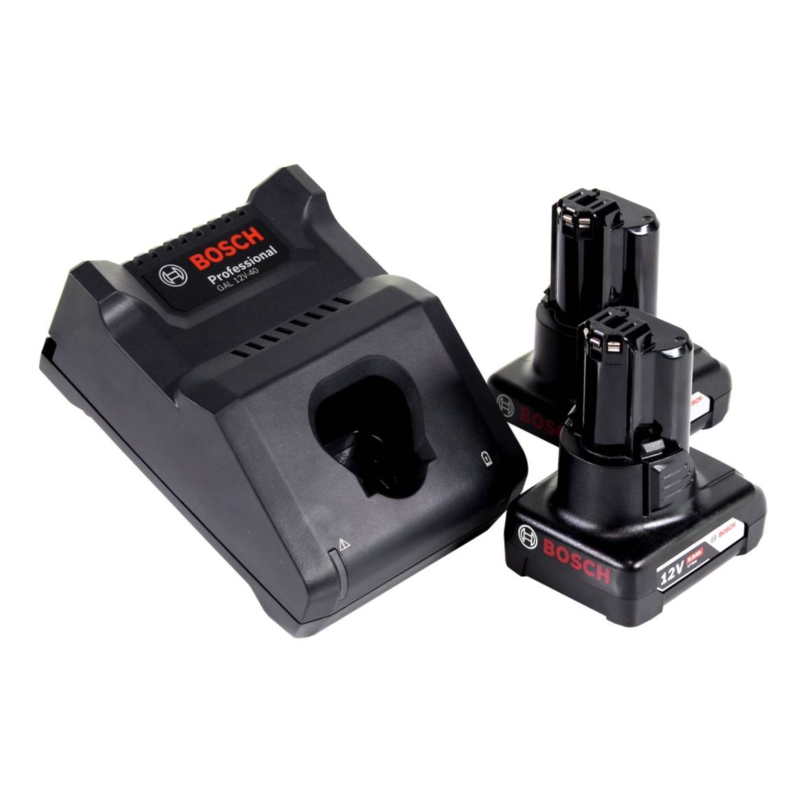 Bosch GWS 12V-76 Professional Akku Winkelschleifer 12 V 76 mm Brushless + 2x Akku 6,0 Ah + Ladegerät + L-Boxx-4