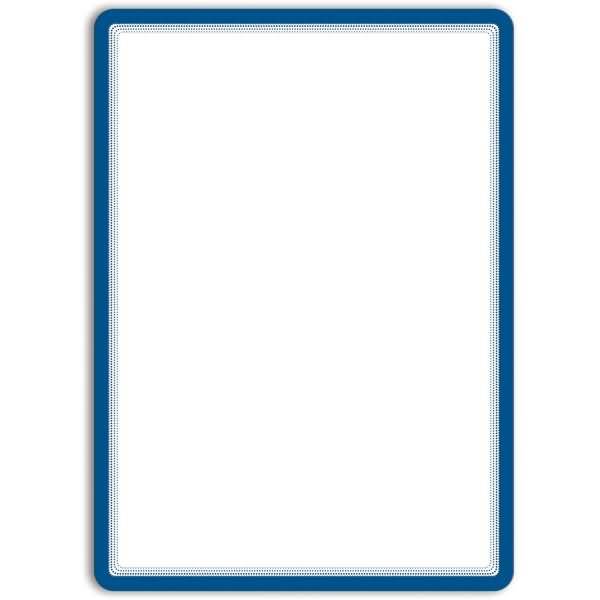 Info-Rahmen Magneto A3 selbsthaftend /Verschluss Magnet VE=2 Stück blau-0