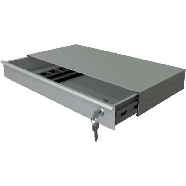 Unterbauschublade BxHxT 57x6x29,8cm silber