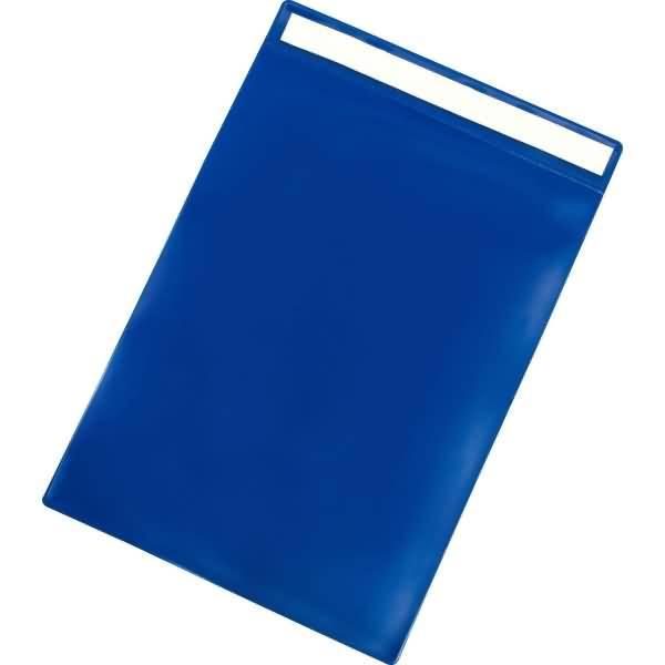 Kennzeichnungshülle A4 hoch PVC selbstklebend blau VE=10 Stück-0