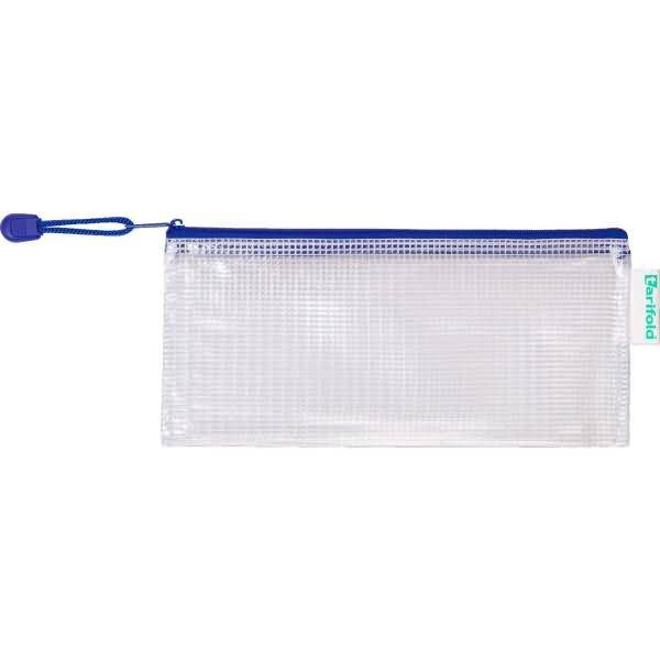 Reißverschlusstasche PVC blau DL 250x215mm VE=8 Stück-0