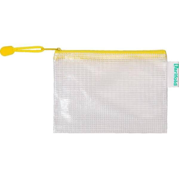 Reißverschlusstasche PVC gelb A6 175x125mm VE=8 Stück