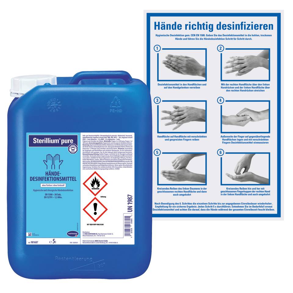 HARTMANN Desinfektionsmittel Sterillium® pure, zur Handdesinfektion, 5000ml/Kanister-0