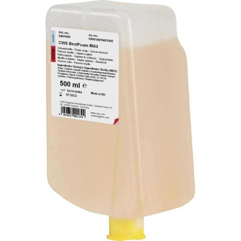 CWS Seifenkonzentrat Mild, für Schaumseifenspender, 500ml/Flasche, 12 Flaschen/VE-0