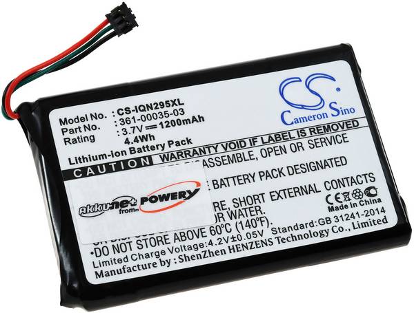 Akku für Navigation GPS Garmin nüvi 2597 LMT, 3,7V, Li-Ion