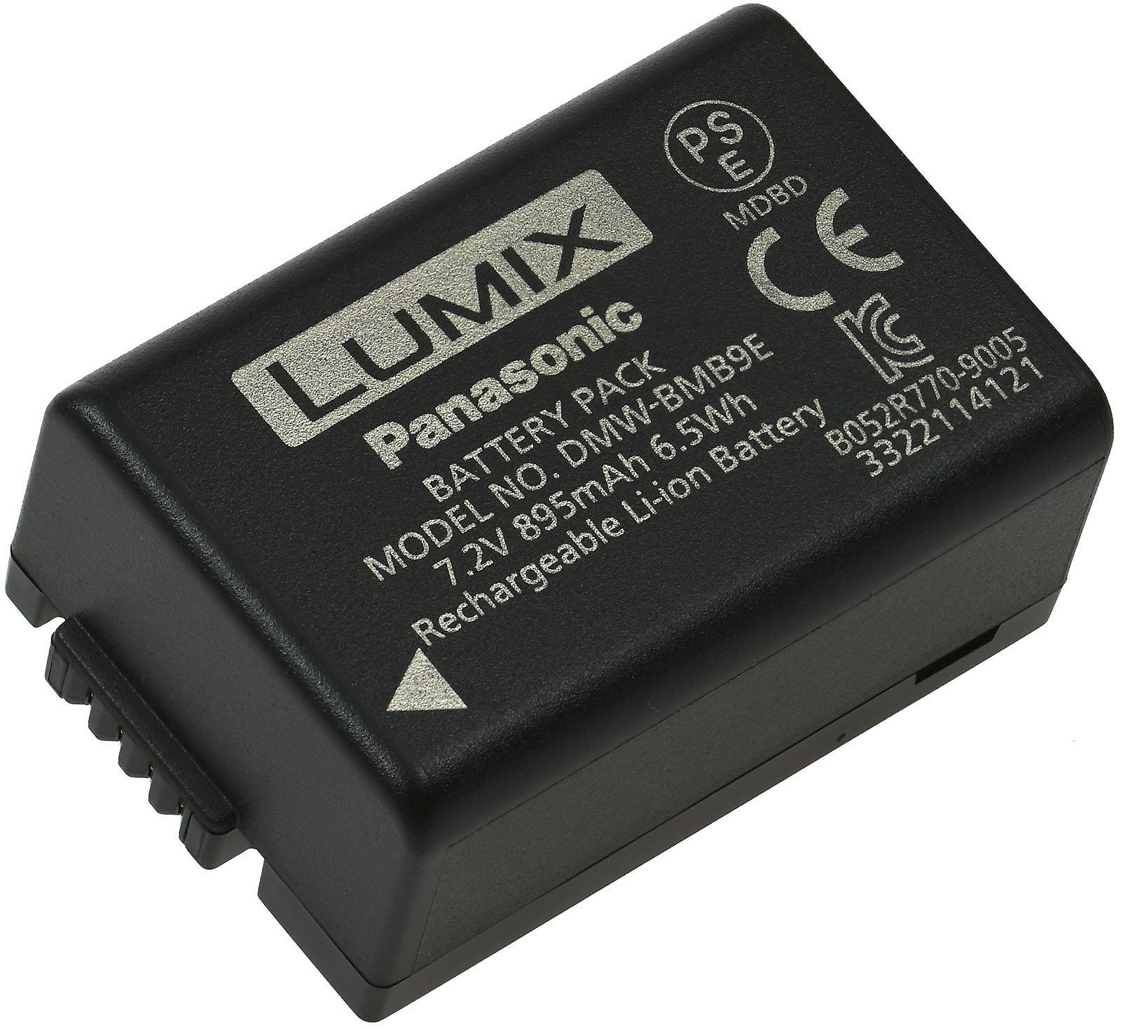 Panasonic Akku z.B. für Lumix DMC-FZ100/ DMC-FZ150 / DMC-FZ45 / Typ DMW-BMB9E, 7,2V, Li-Ion-1