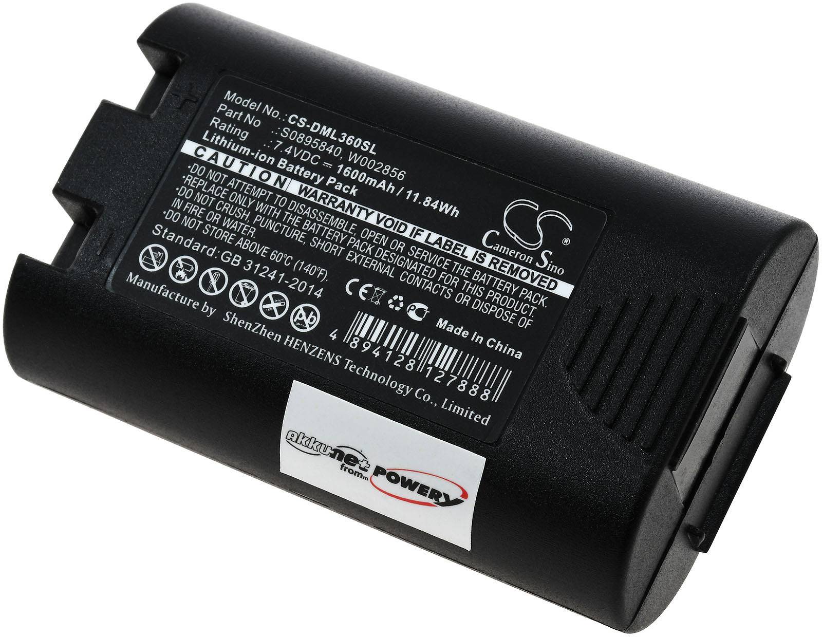 Akku für Etikettendrucker Dymo Typ W002856, 7,4V, Li-Ion-3