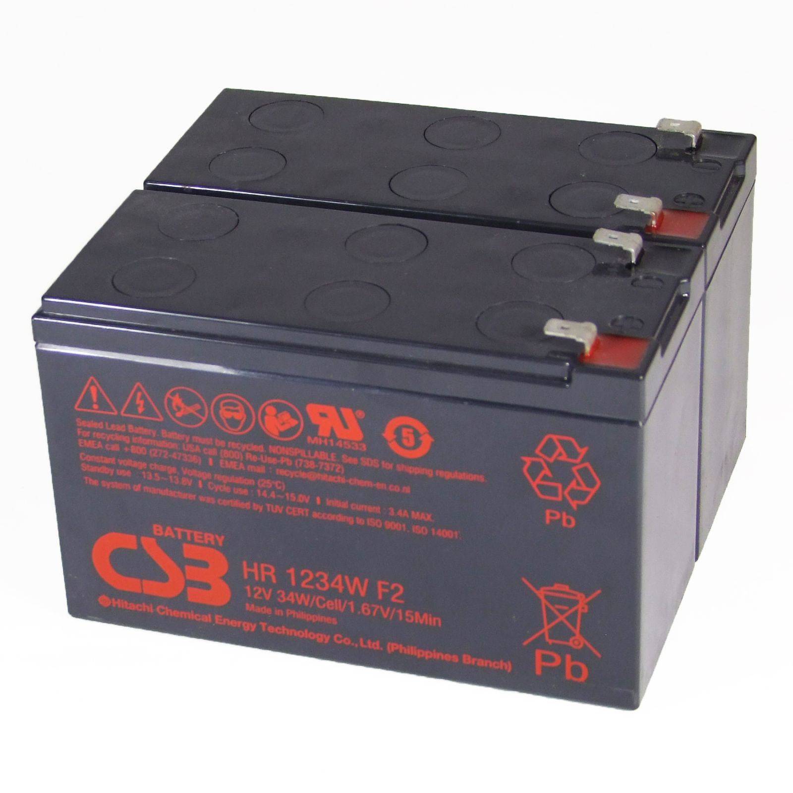 CSB Bleiakku HR 1234W F2 ersetzt APC RBC 33 12V 9Ah, 12V, Lead-Acid-0