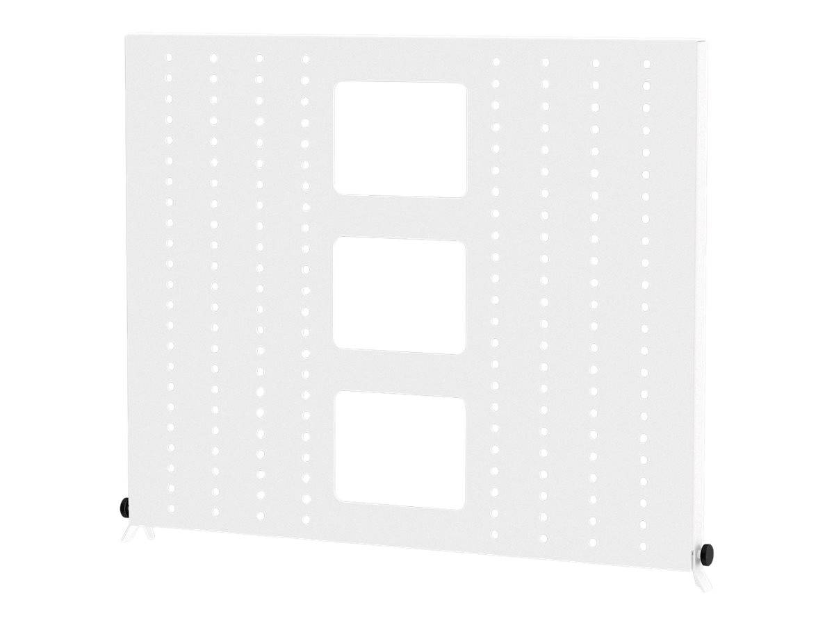 Kindermann - Montagekomponente (VESA Adapterplatte) - für elektrischer Verteilerkasten - weiß, RAL 9003 - hinter Flatpan-0