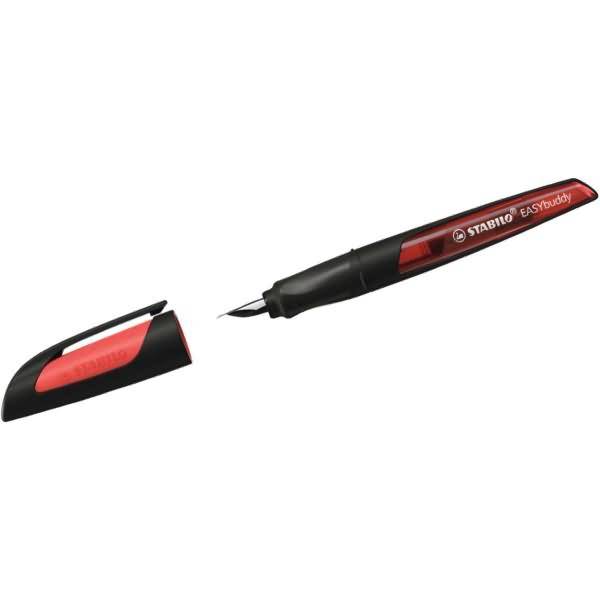 Schulfüller Easybuddy Feder M schwarz/rot-1