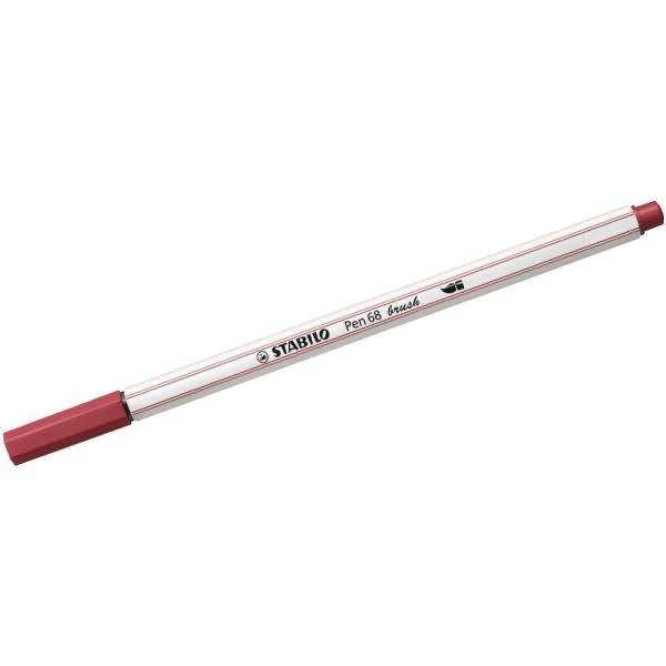 Premium-Filzstift mit Pinselspitze Pen 68 brush dunkelrot-0