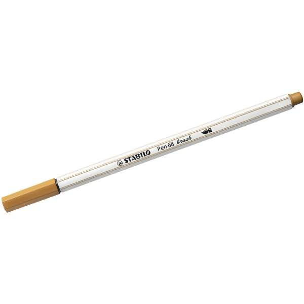 Premium-Filzstift mit Pinselspitze Pen 68 brush ocker dunkel-0
