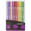 Premium-Filzstift Pen 68 ColorParade anthrazit/pink VE=20 Farben