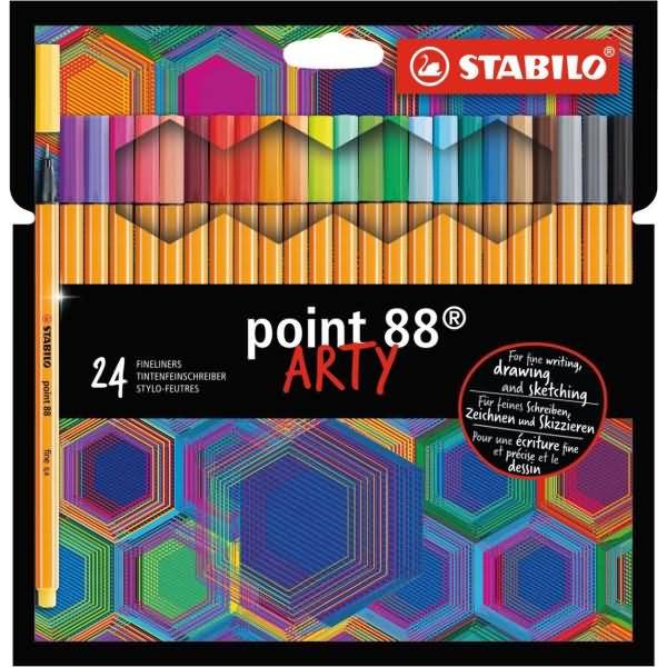 Fineliner point 88 Etui Arty VE=24 Farben-0