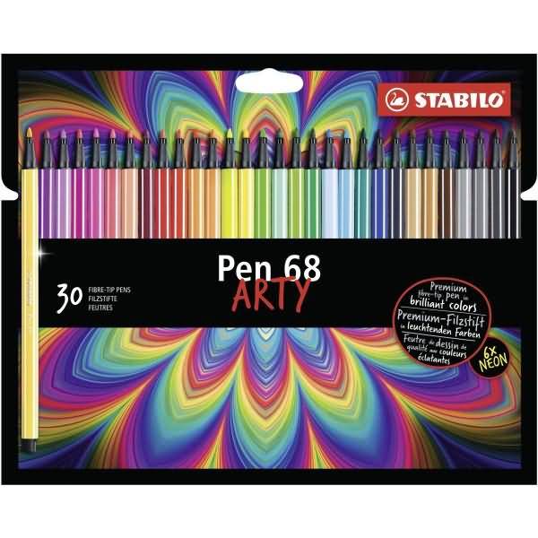Premium-Filzstift Pen 68 Kartonetui Arty VE=30 Farben-0