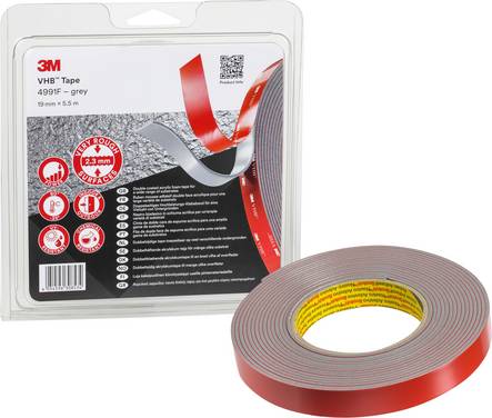 3M VHB-Klebeband 4991F 19mmx5,5m doppelseitig grau