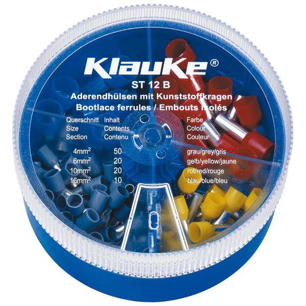 Klauke Sortimentskasten 150st ST13B Iso.Aderendh