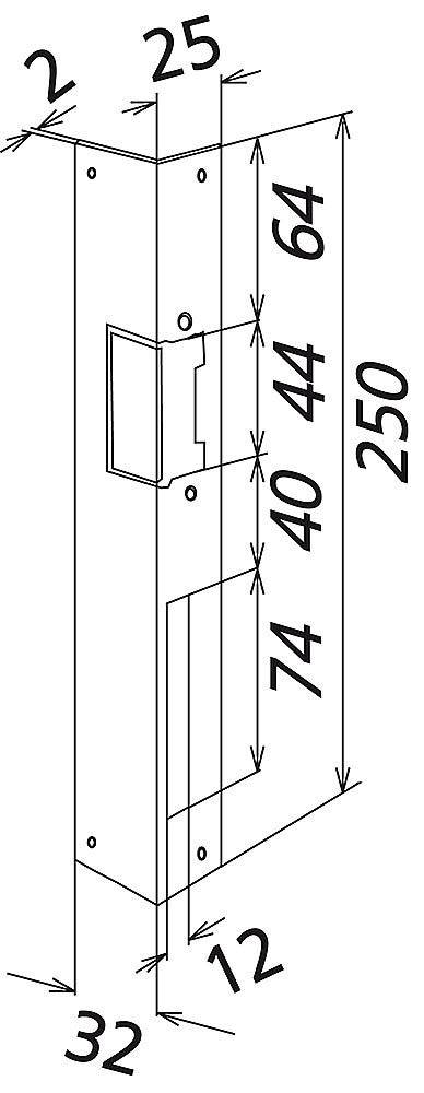 Siedle&Söhne Türöffner DIN links f.überfalzte Türen TÖ 614-0 L