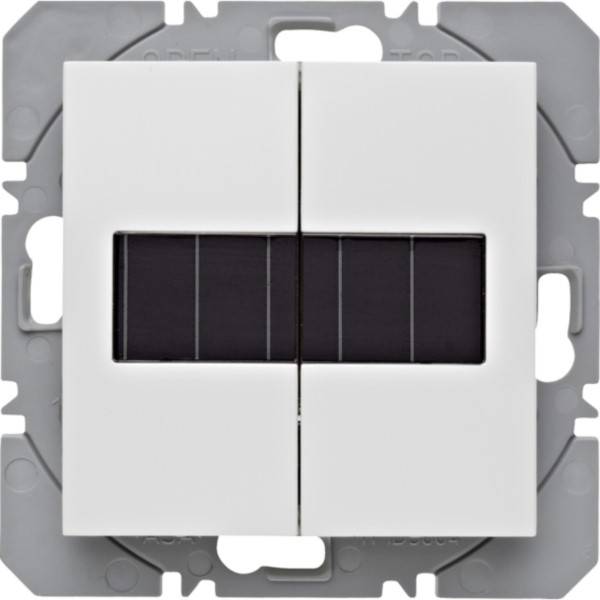 Berker KNX-Funk Wandsender 2fach polarweiß glänzend 85656189