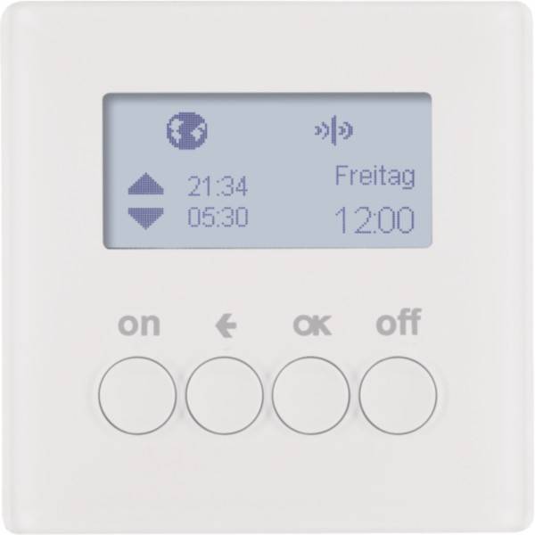Berker KNX-Funk Zeitschaltuhr polarweiß samt 85745229