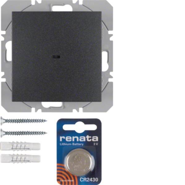 Berker KNX-Funk Wandsender 1fach anthrazit matt 85655285-0