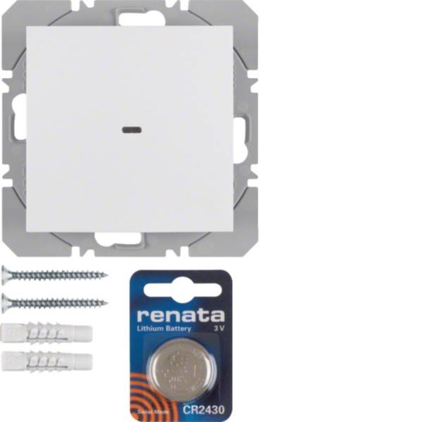 Berker KNX-Funk Wandsender 85655288 1fach fl quicklink S.1/B.3/B.7olarweiß,-0