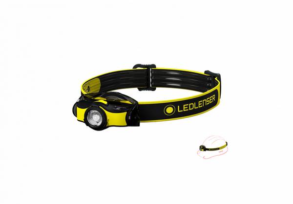 Leichte Profi-Stirnlampe mit abnehmbarem Lampenkopf