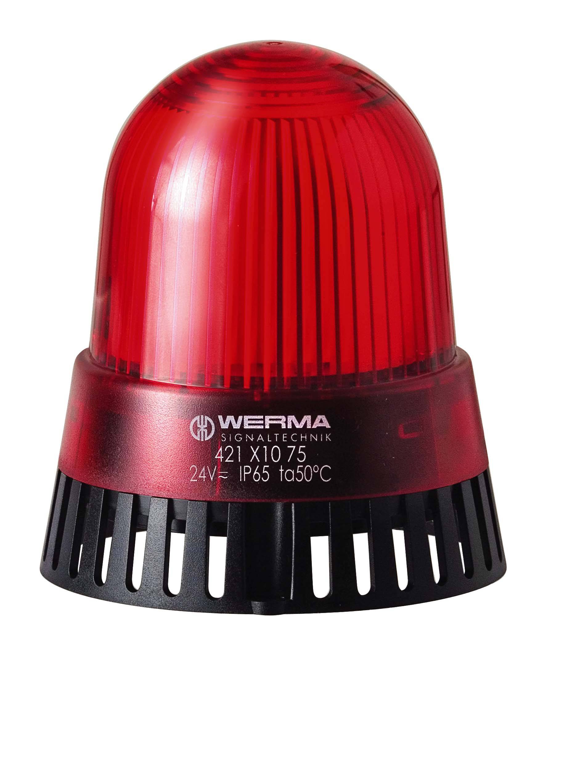 WERMA Blitz-Sirene 42112075 rot OVP-0
