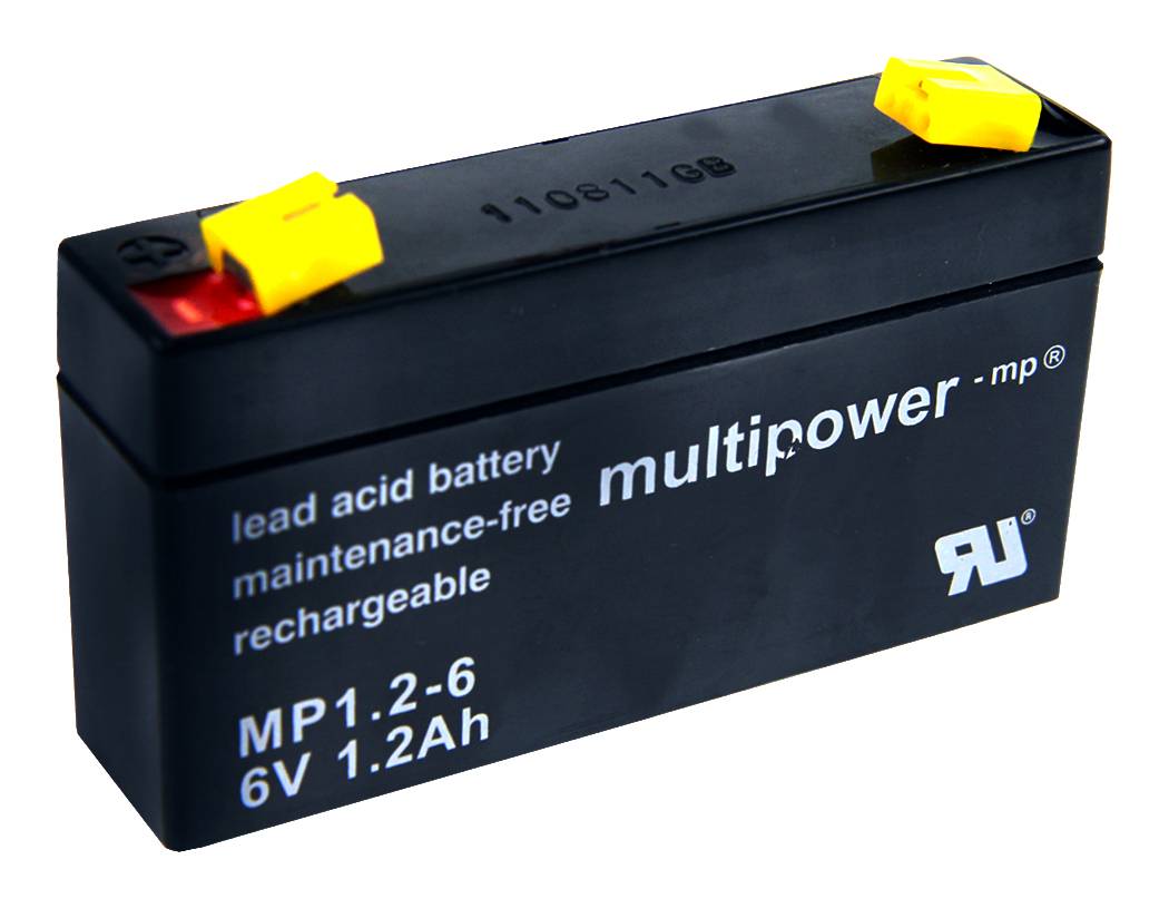 Hückmann Multipower Blei-Akku MP1,2-6 Pb6V/1,2Ah 117345-0