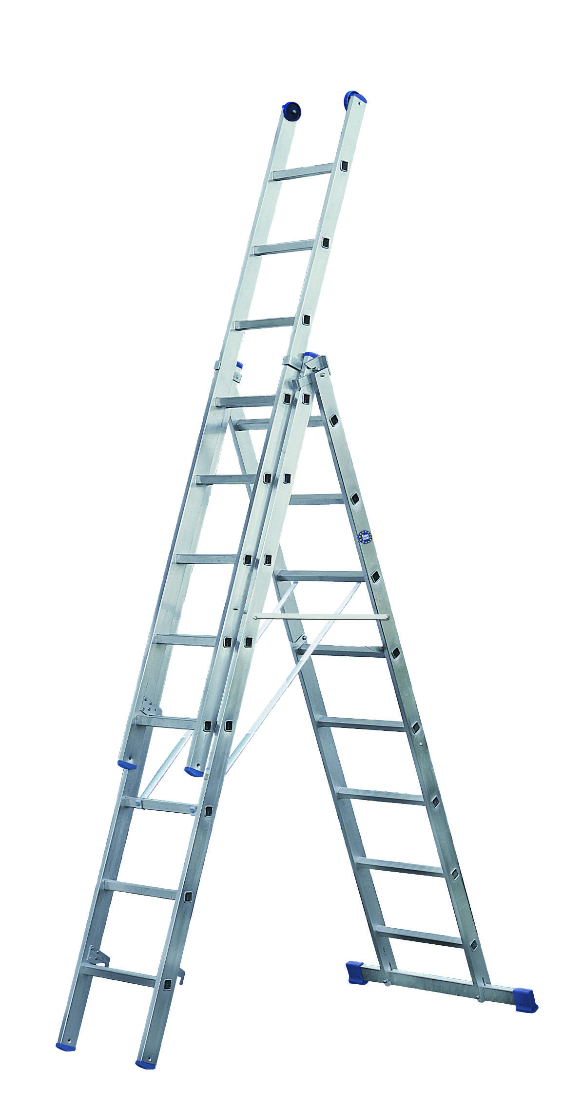 ILLER-LEITER Alu-Mehrzweckleiter 3-tlg. 3x10 Stufen 53010-0