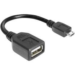 USB 2.0 kabel Delock 83293, 0.15 m, černá