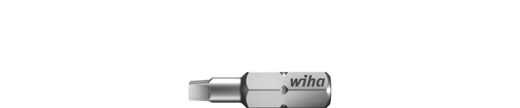 Wiha Bit Set Standard 25 mm Innenvierkant 2-tlg. 1/4" in Box (38660)-0