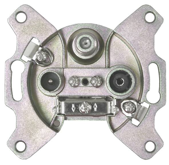 Astro Strobel Antennensteckdose 3-Loch Durchgangsdo. GUT 312-0