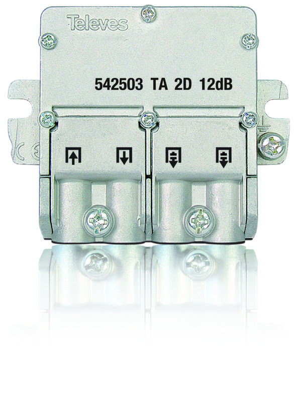 Televes Easy-F Abzweiger 2f. 5-2400 MHz AD:12 dB EFA212N