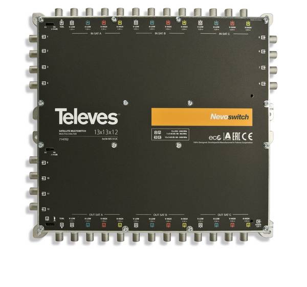 Televes Multischalter 13 in 12 Guß NEVO kaskadierb.o.NT MS1312C