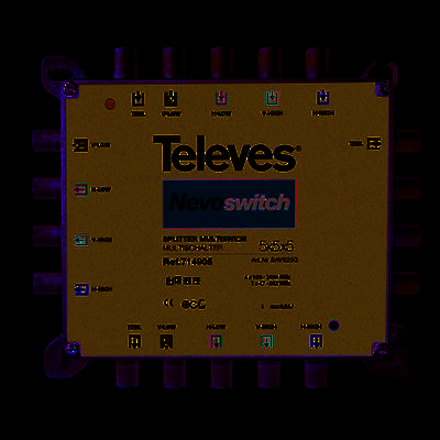 Televes Verteiler 5 x 2f. Guß 4-6dB,5-2400 MHzNEVO SAV525G-0