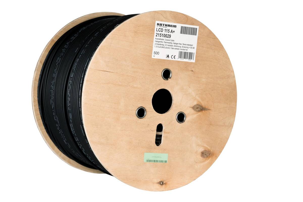 500 Mtr. Kathrein Koaxialkabel LCD115A+/500m Cca