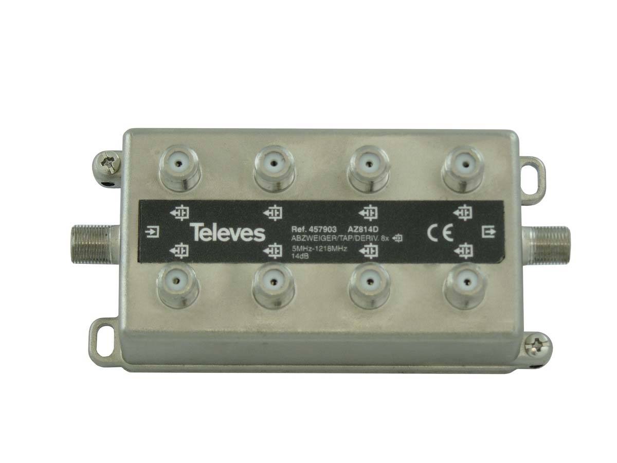 Televes Abzweiger 8.f 14dB, 5-1218MHz AZ814D-0