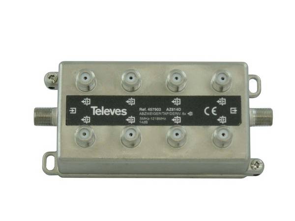 Televes Abzweiger 8.f 14dB, 5-1218MHz AZ814D