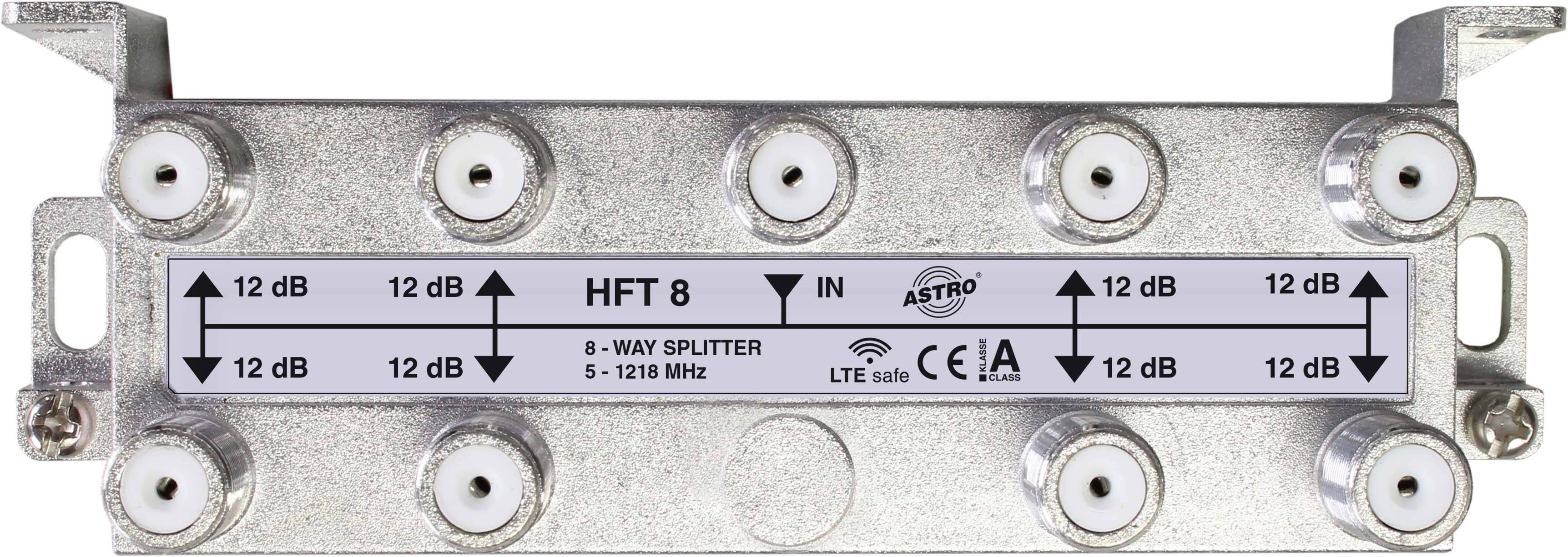 Astro Strobel Verteiler 8-fach 12db 5-1218MHz HFT 8-0