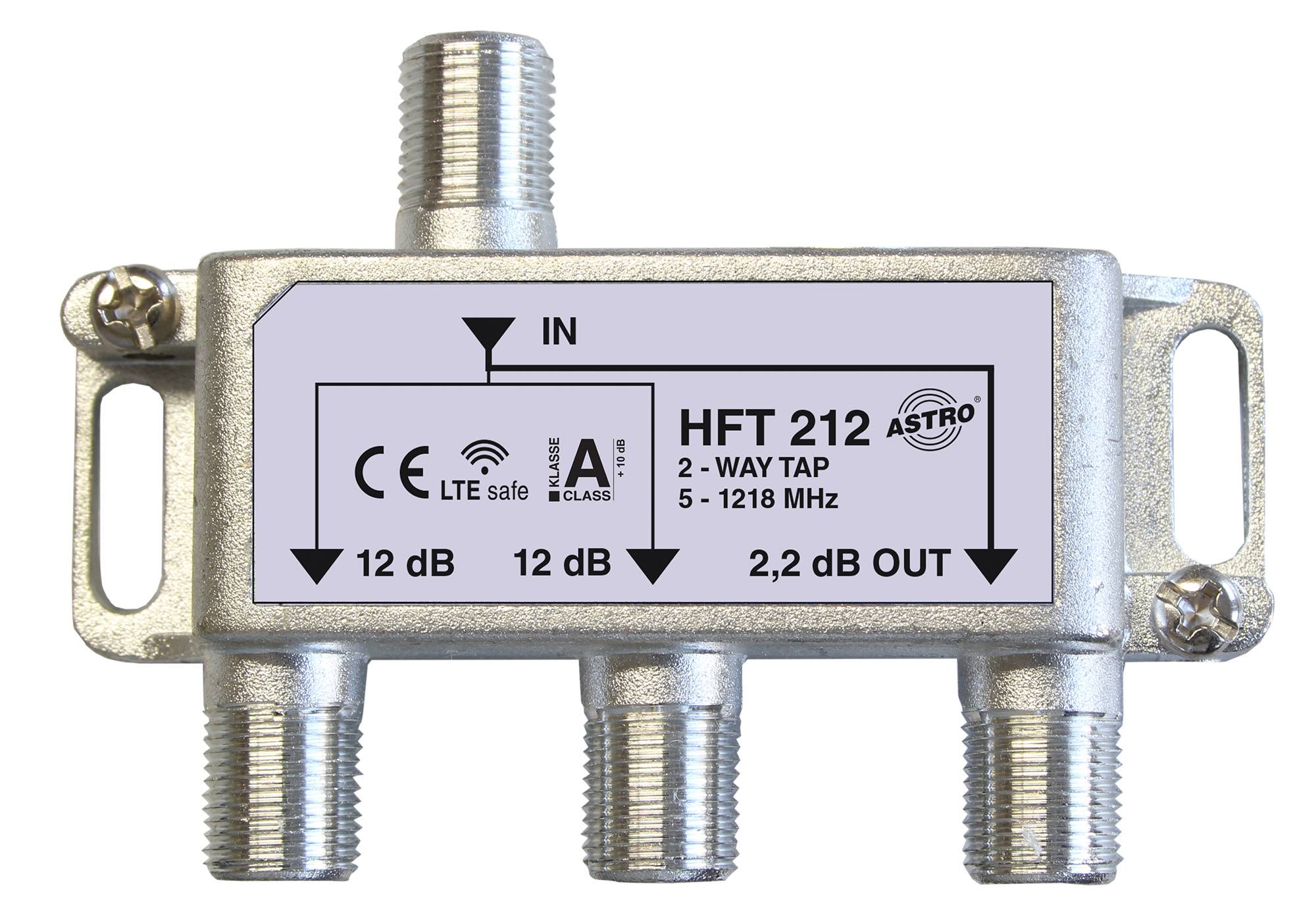 Astro Strobel Abzweiger 2-fach 12db 5-1218MHz HFT 212-0
