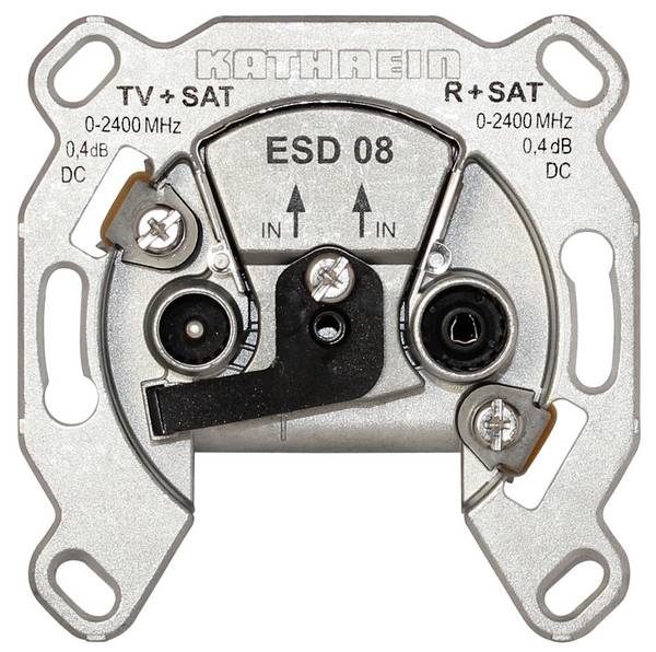 Kathrein SAT-Steckdose 2fach Einzeldose, Twin ESD 08