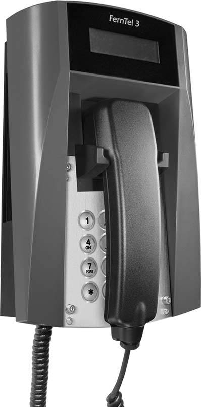 FHF Funke+Huster Ex-Telefon Zone2 m.Display sw/ge m.Wendelschn. FernTel 3 #11241021-0