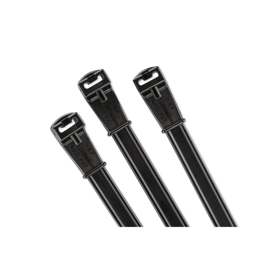 Hellermann KR8/60-PA66W-BK 50 Kabel-binder schwarz 121-06060
