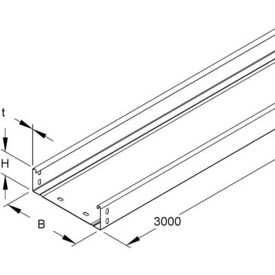 Niedax Kabelrinne inkl.Verbinder RLUC 60.400